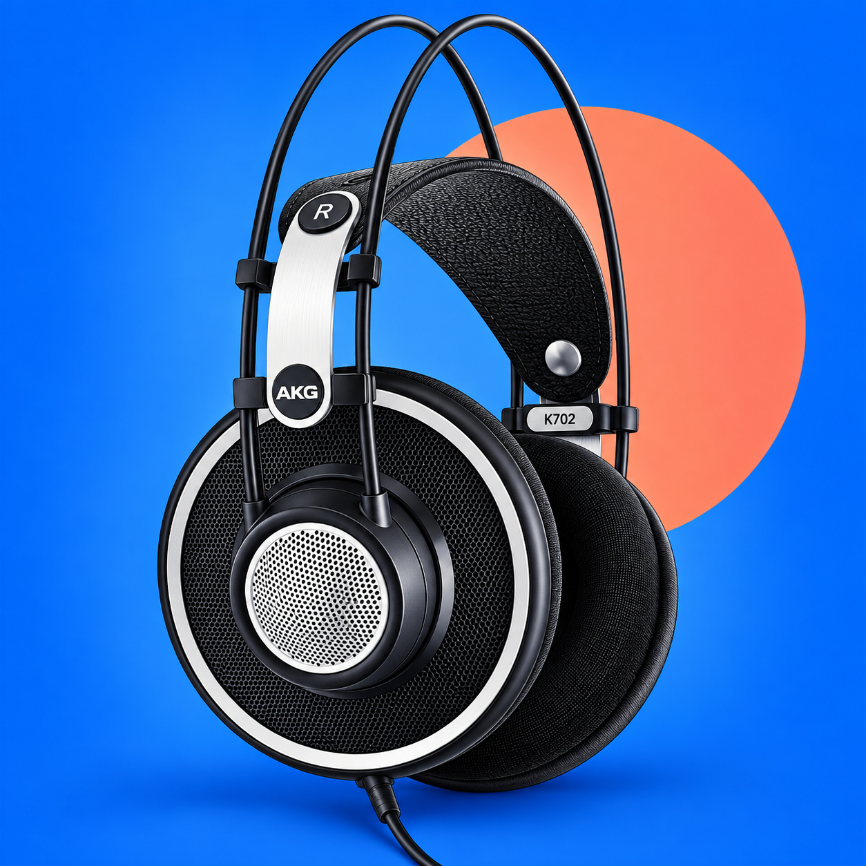 Ilustração gerada por IA de AKG K702