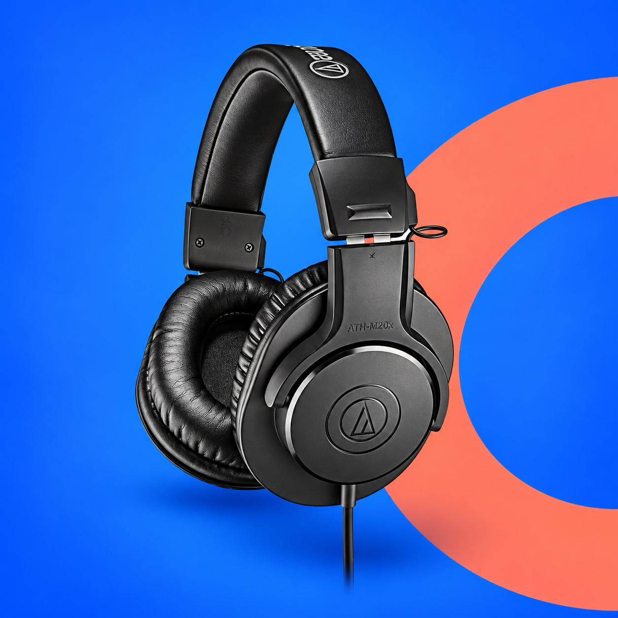 Ilustração gerada por IA de Audio-Technica ATH-M20x