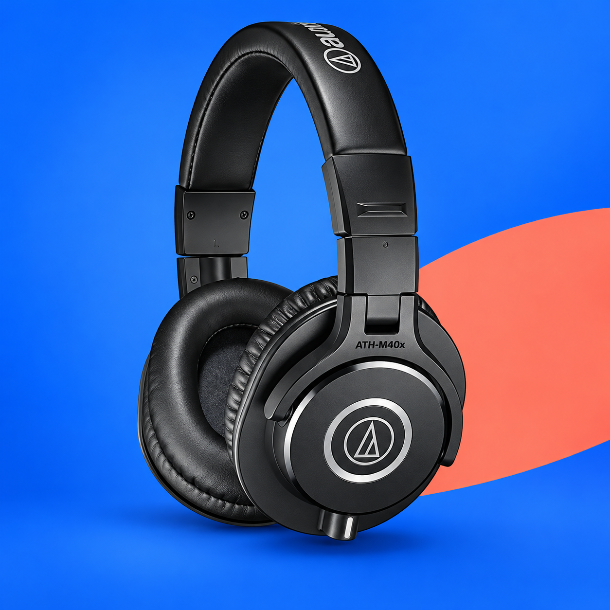 Ilustração gerada por IA de Audio-Technica ATH-M40x