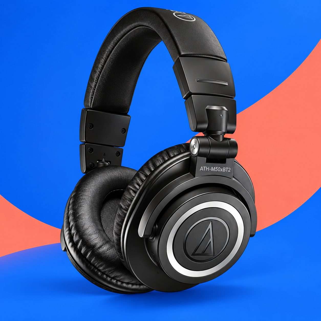 Ilustração gerada por IA de Audio-Technica ATH-M50xBT2