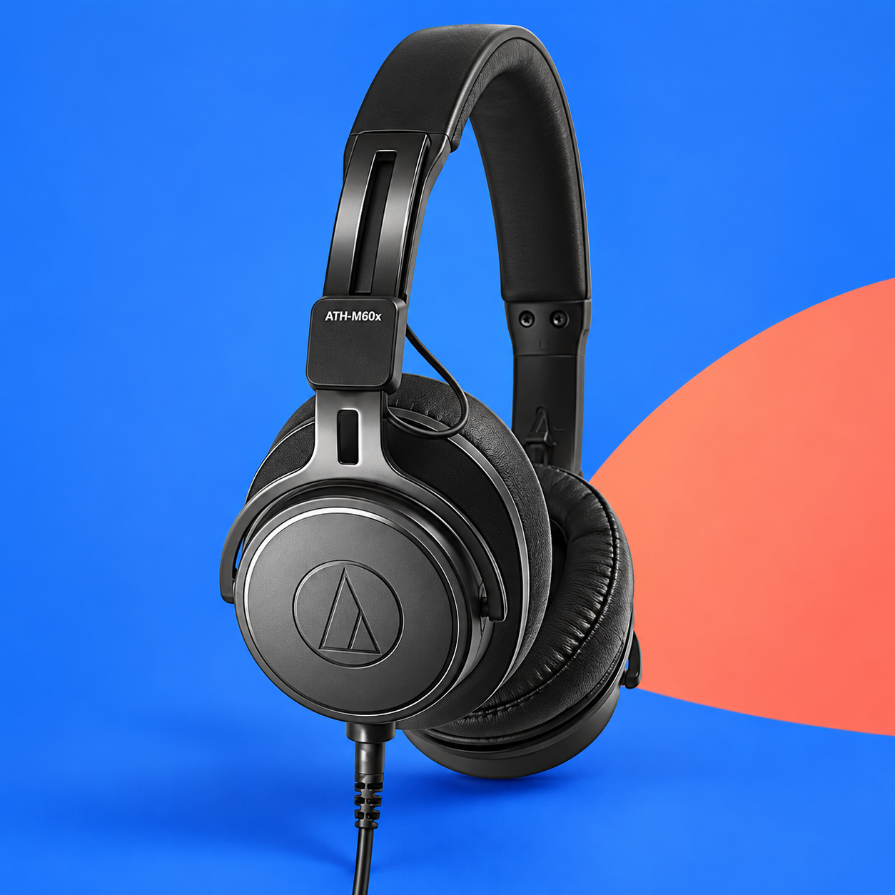 Ilustração gerada por IA de Audio-Technica ATH-M60x