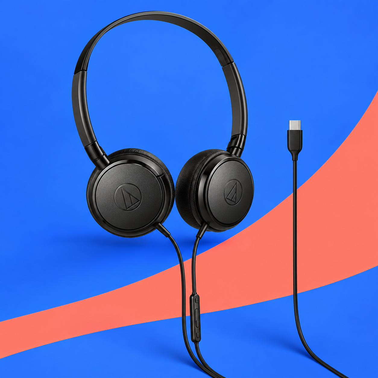 Ilustração gerada por IA de Audio-Technica ATH-S120C