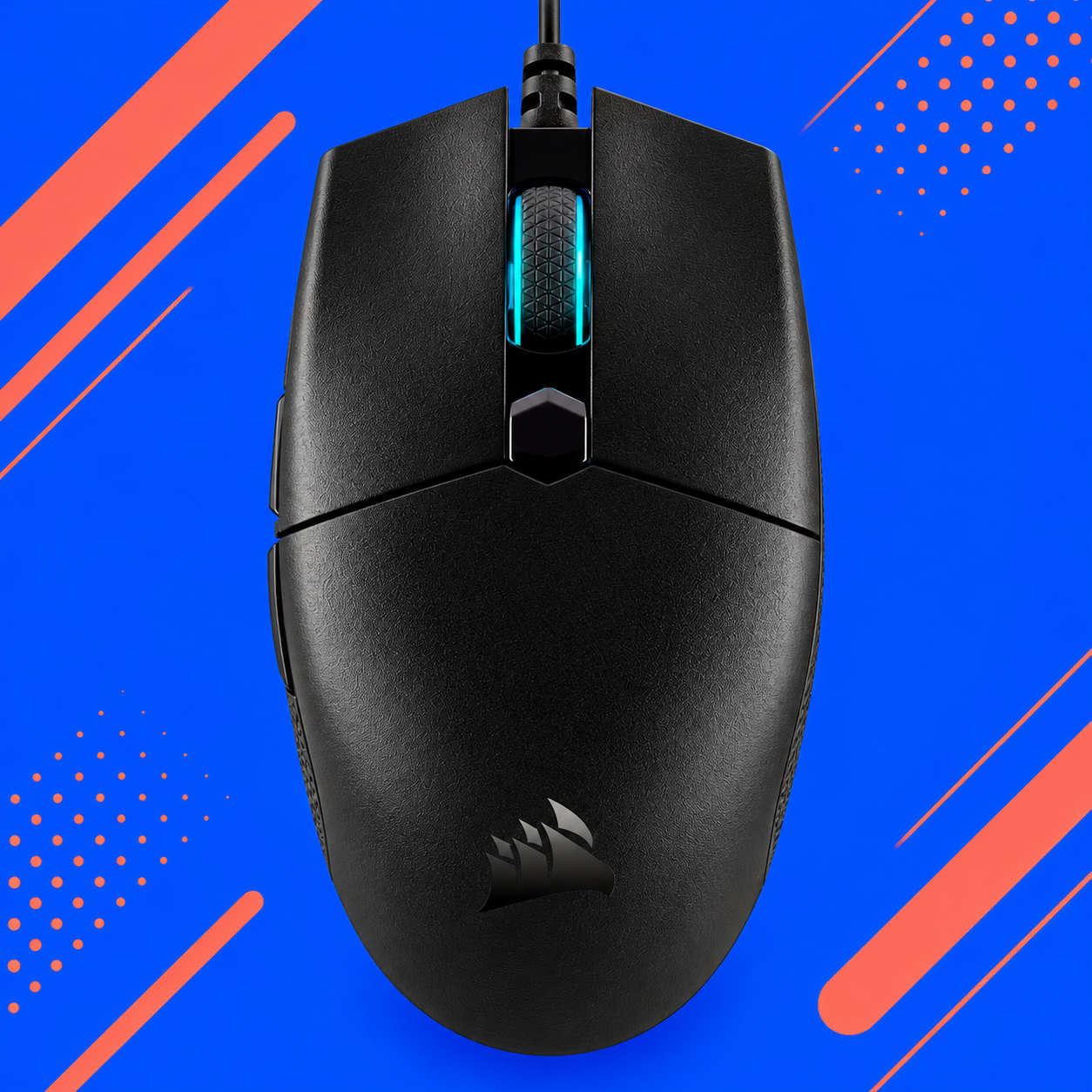 Ilustração gerada por IA de Corsair Katar Pro preto