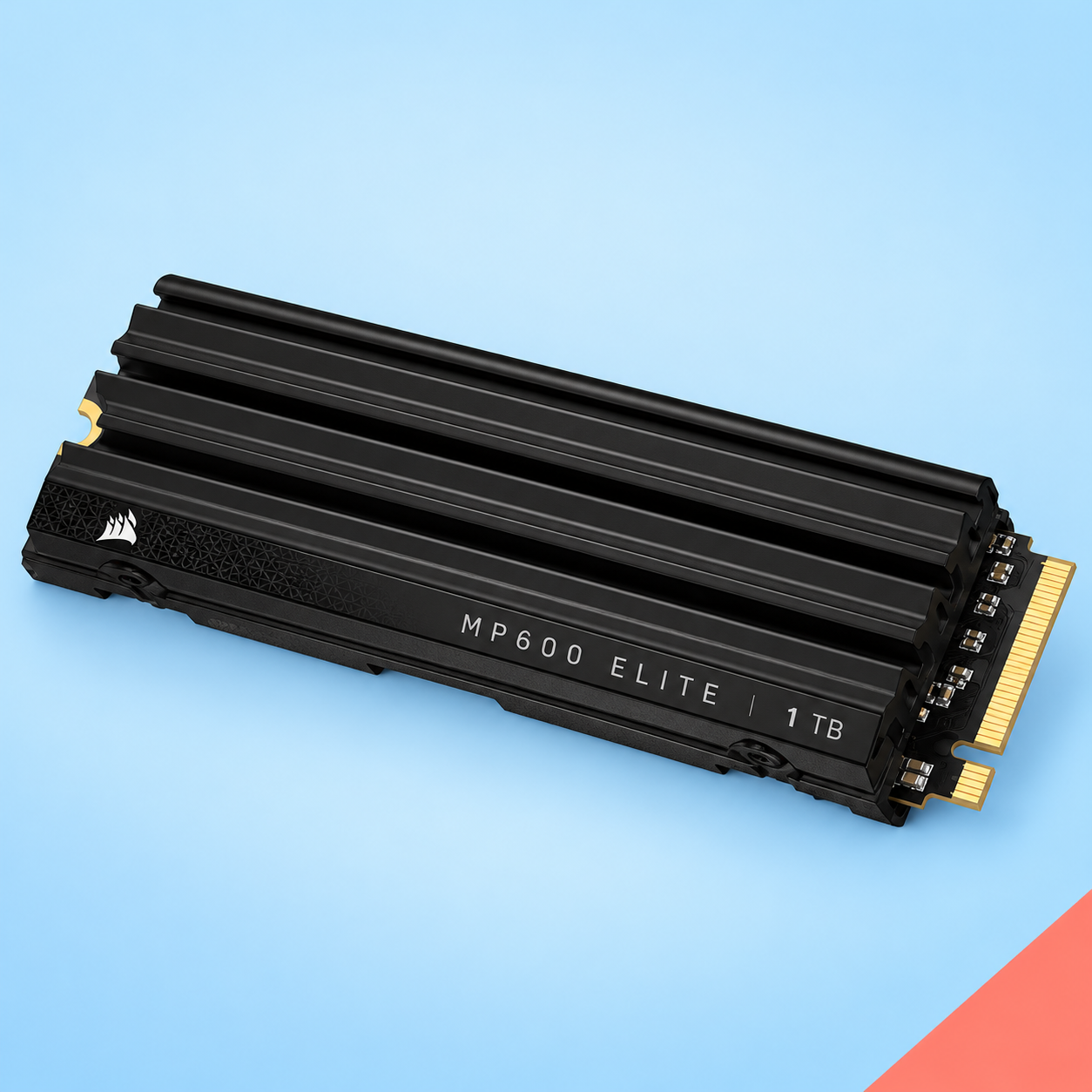 Ilustração gerada por IA de Corsair MP600 ELITE 1 TB — com dissipador