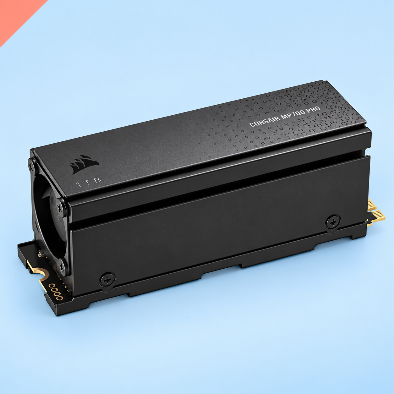 Ilustração gerada por IA de Corsair MP700 PRO 1 TB — cooler ativo