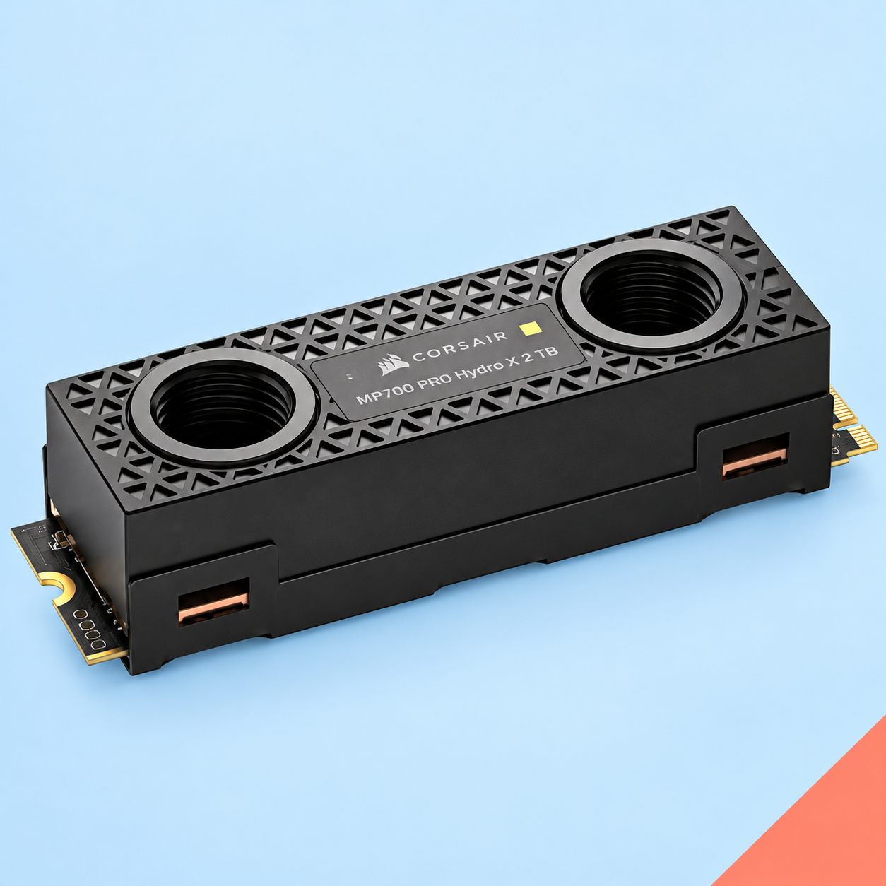 Ilustração gerada por IA de Corsair MP700 PRO Hydro X 2 TB