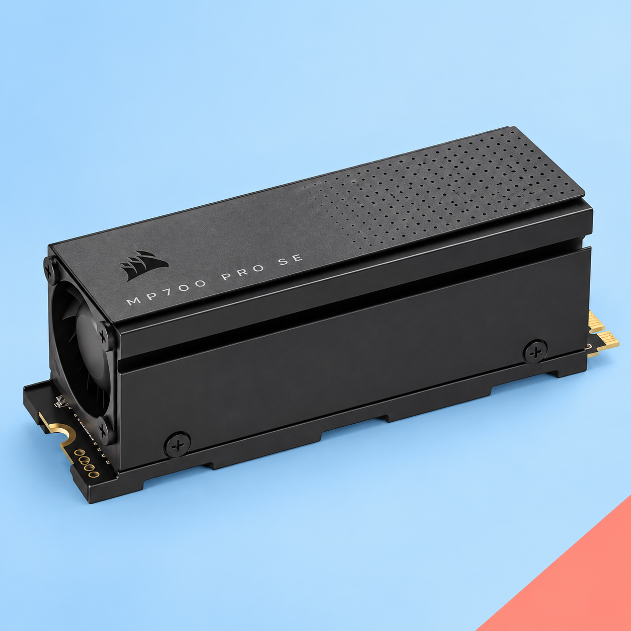Ilustração gerada por IA de Corsair MP700 PRO SE 4 TB — cooler ativo