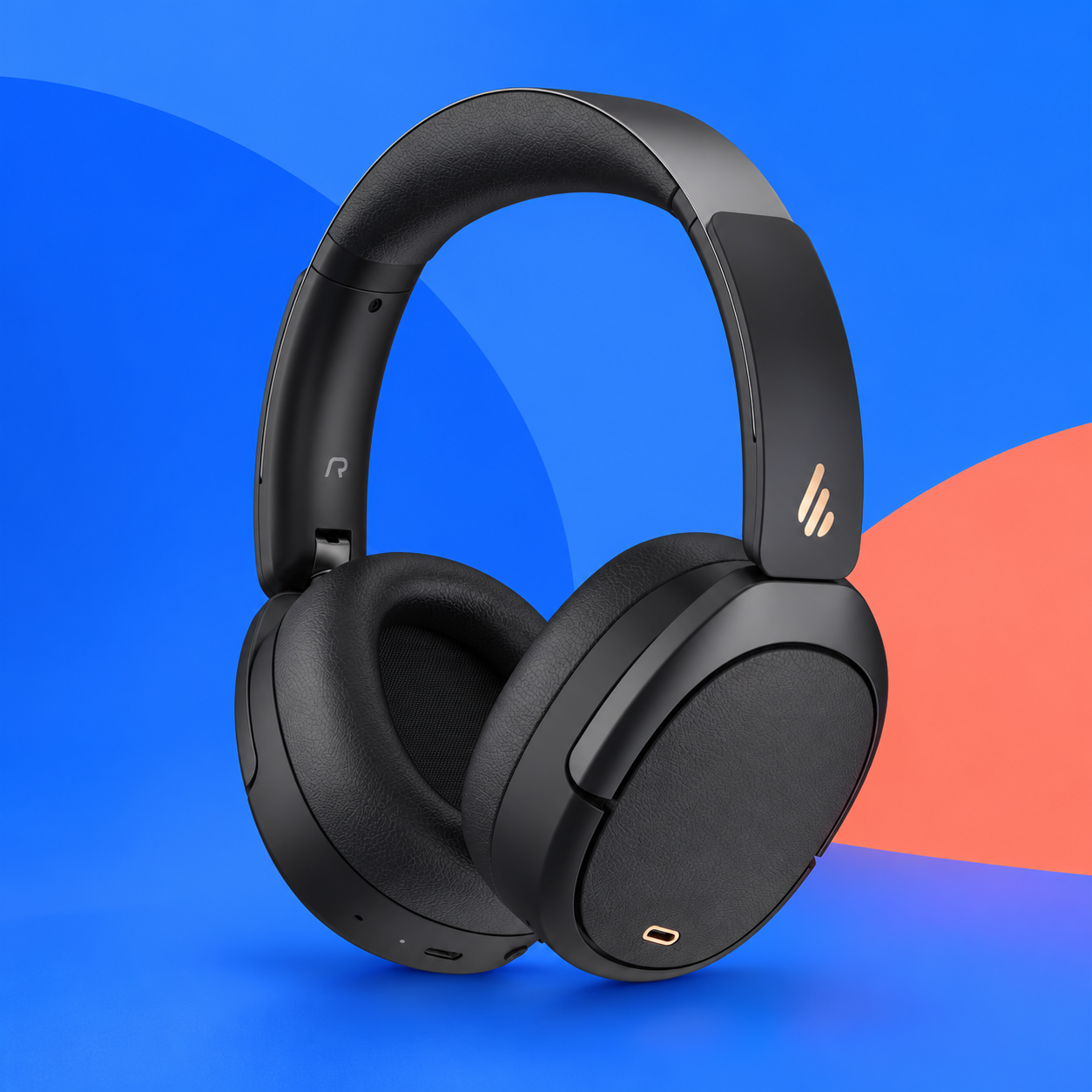 Ilustração gerada por IA de Edifier W80 preto