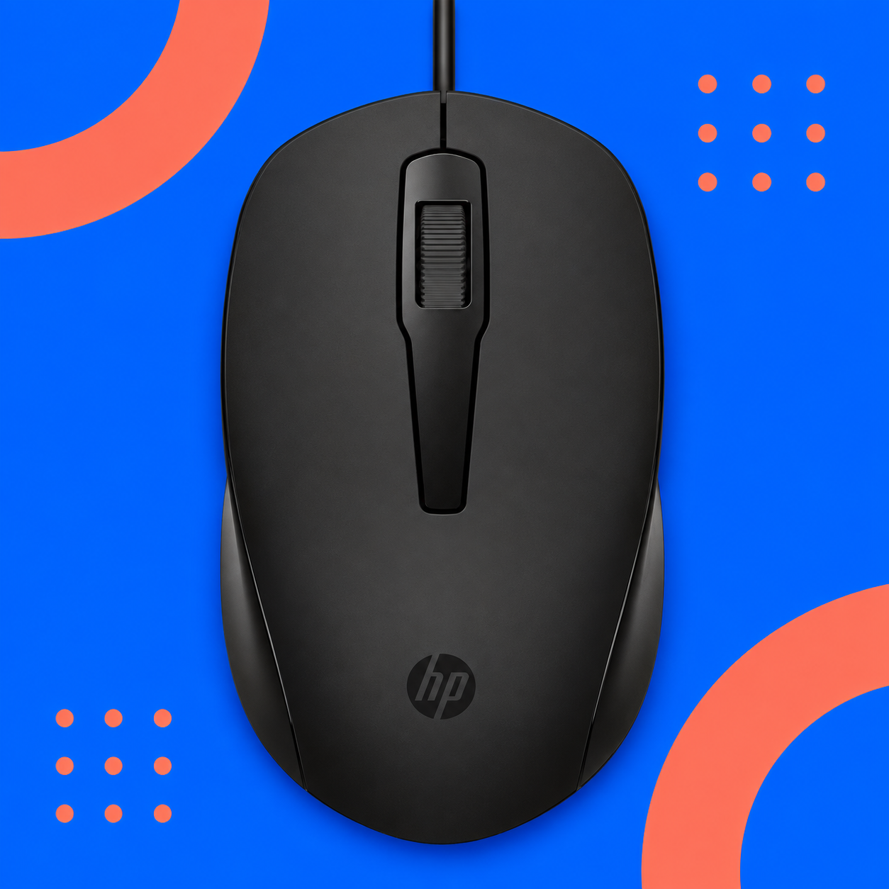 Ilustração gerada por IA de HP 150 Wired preto