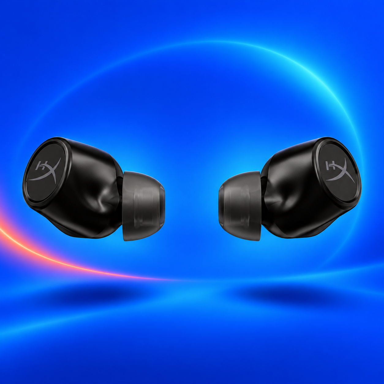 Ilustração gerada por IA de HyperX Cirro Buds Pro preto