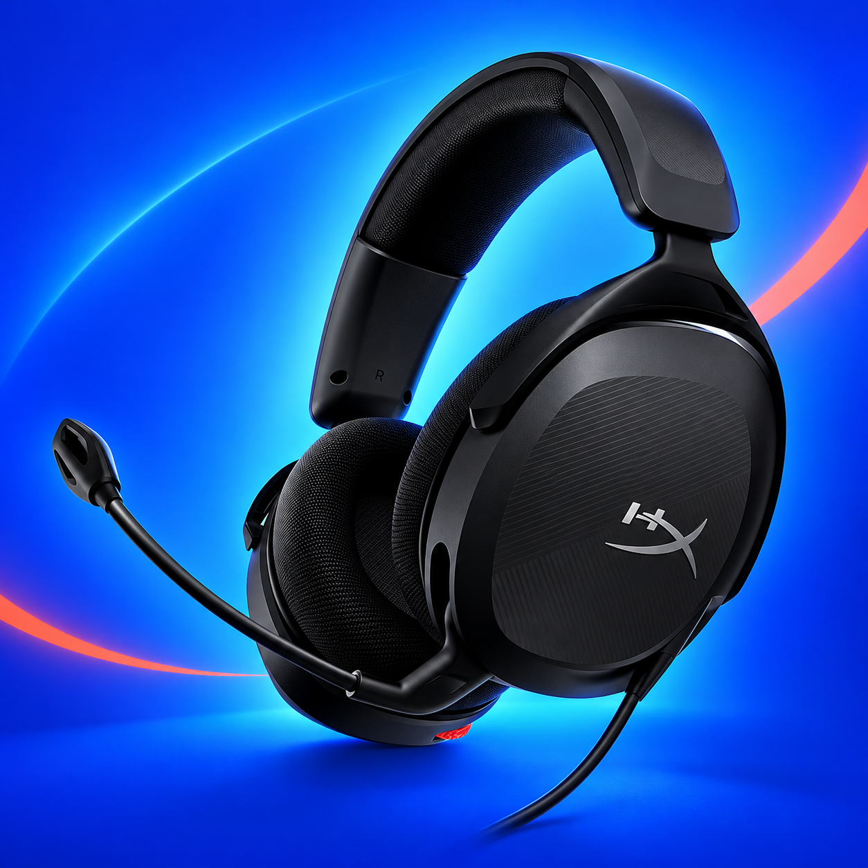 Ilustração gerada por IA de HyperX Cloud Stinger 2 Core preto