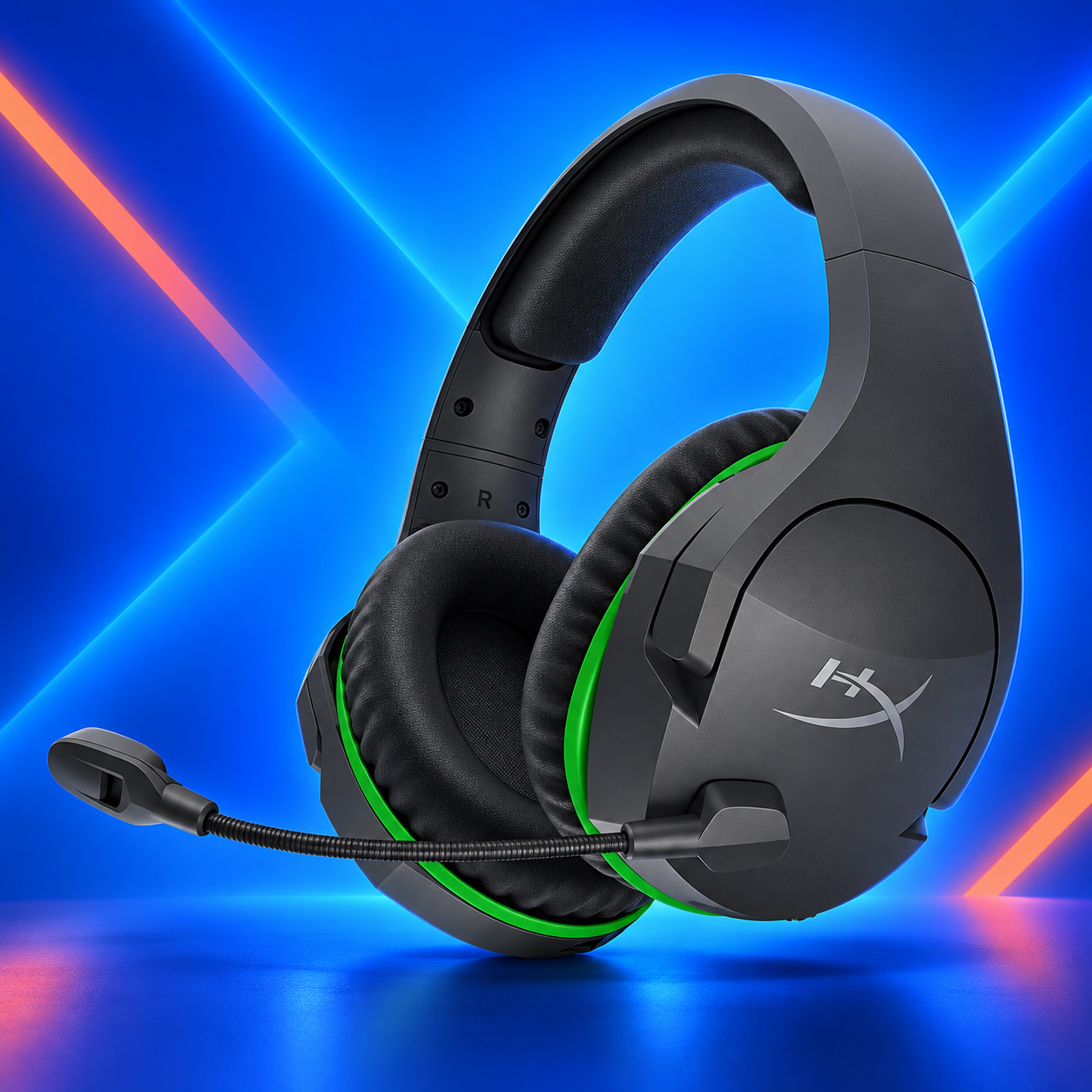 Ilustração gerada por IA de HyperX CloudX Stinger Core Wireless Xbox