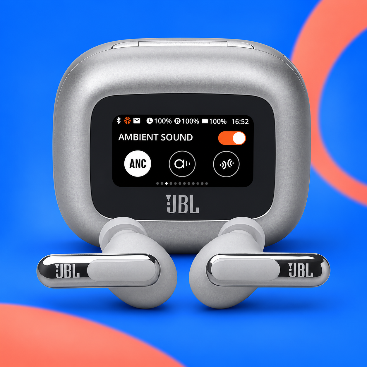 Ilustração gerada por IA de JBL Live Beam 3 prata