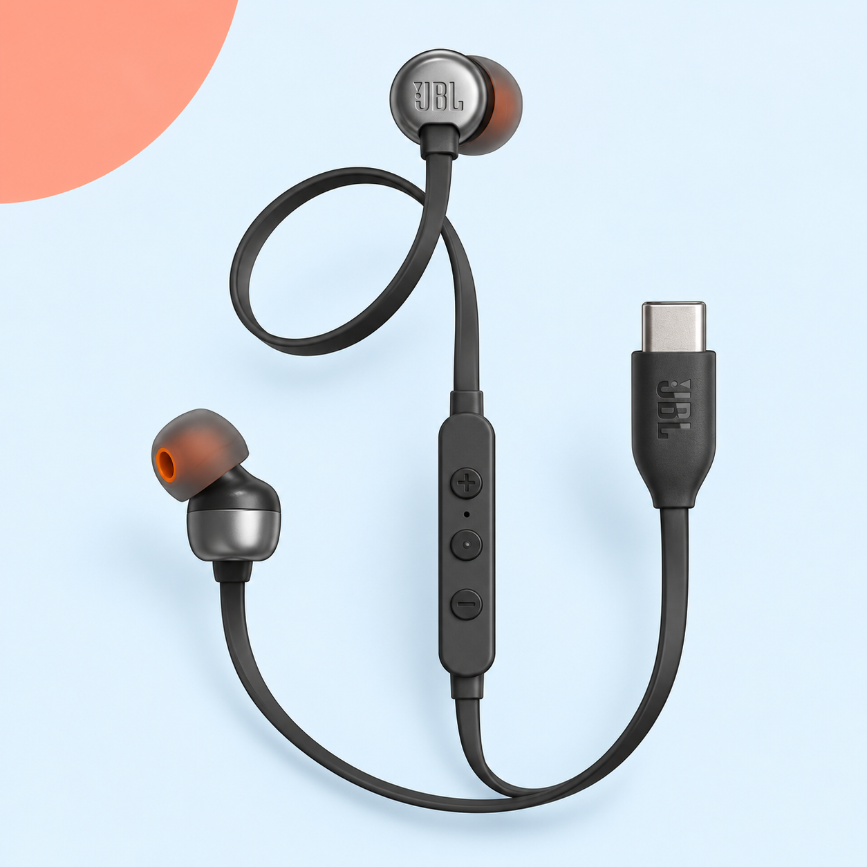 Ilustração gerada por IA de JBL Tune 310C USB-C preto