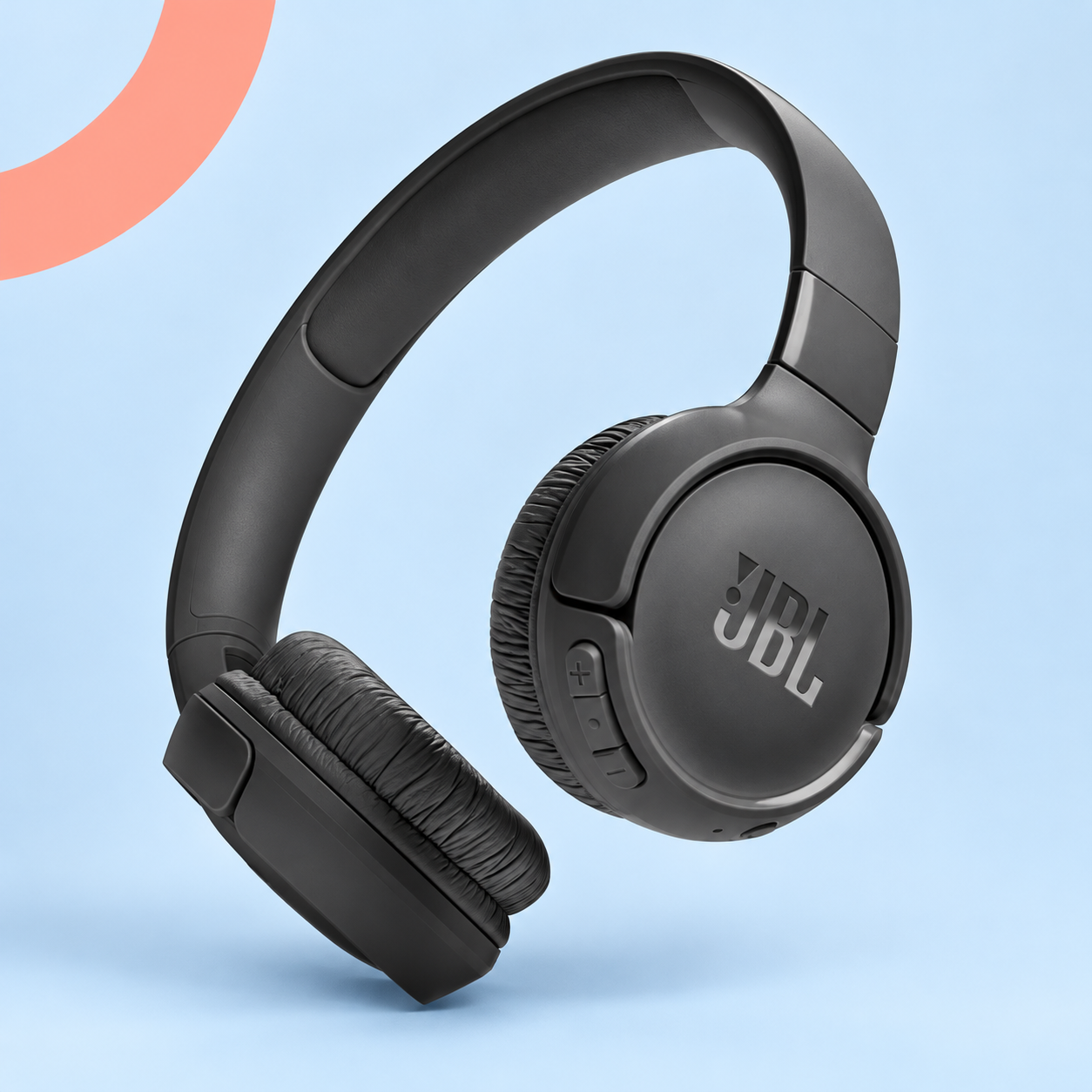 Ilustração gerada por IA de JBL Tune 520BT preto