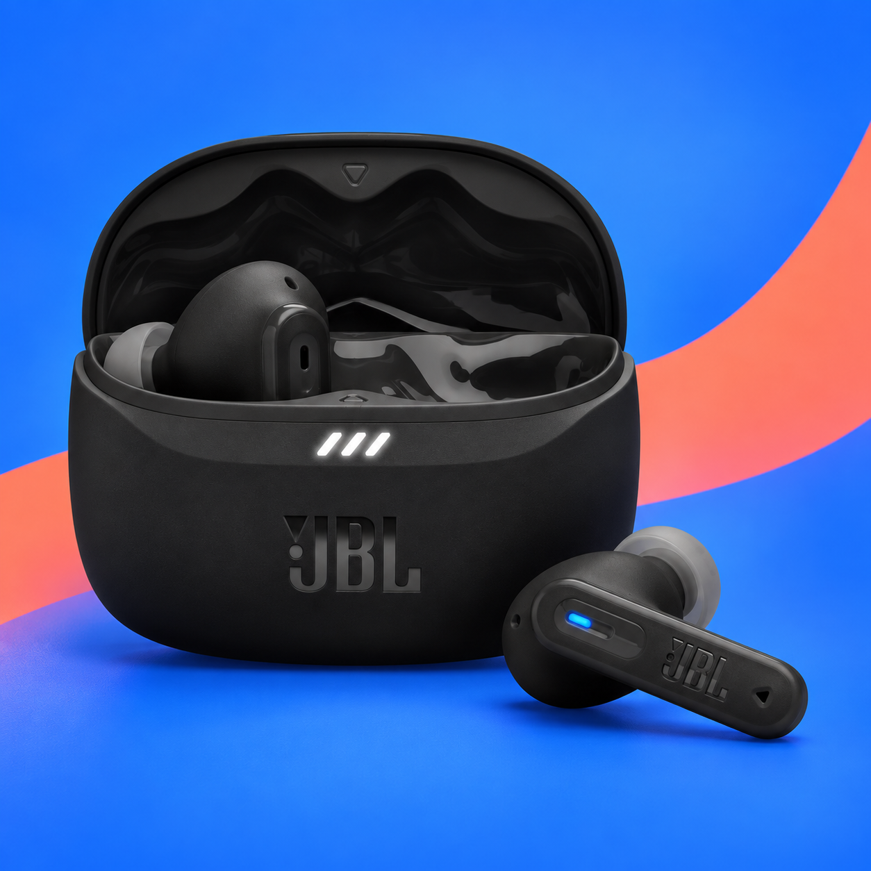 Ilustração gerada por IA de JBL Tune Beam 2 preto