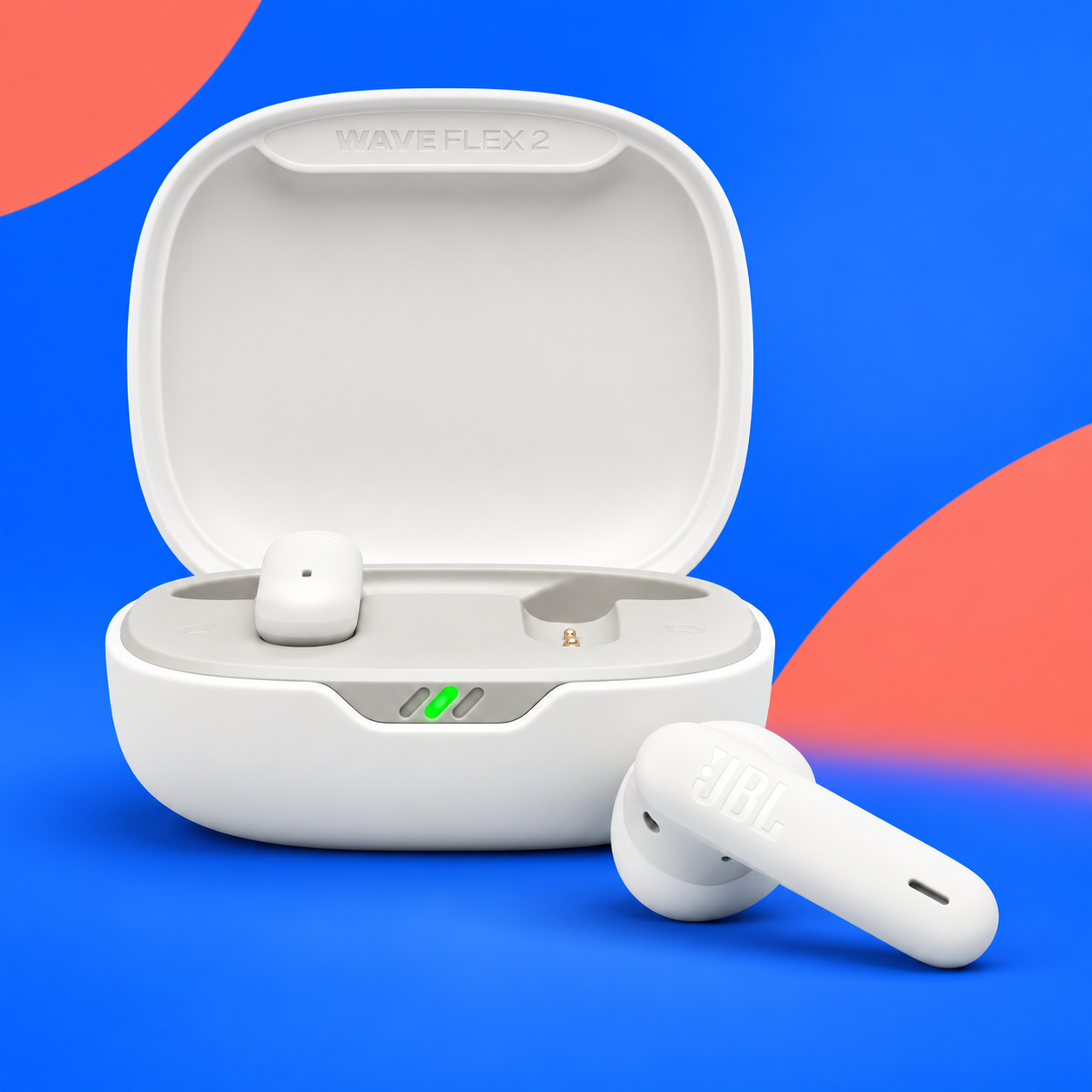 Ilustração gerada por IA de JBL Wave Flex 2 branco