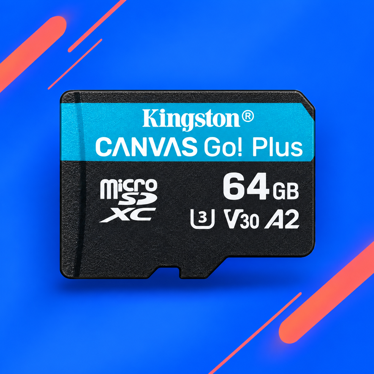 Ilustração gerada por IA de Kingston Canvas Go! Plus microSD 64 GB