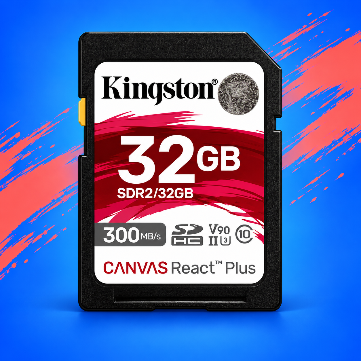 Ilustração gerada por IA de Kingston Canvas React Plus SD 32 GB