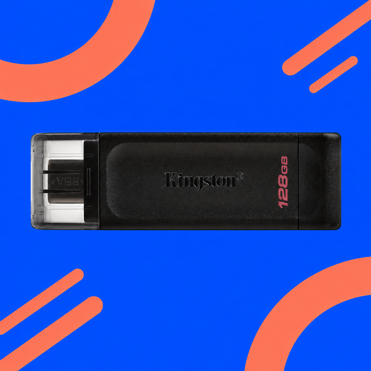 Ilustração gerada por IA de Kingston DataTraveler 70 128 GB