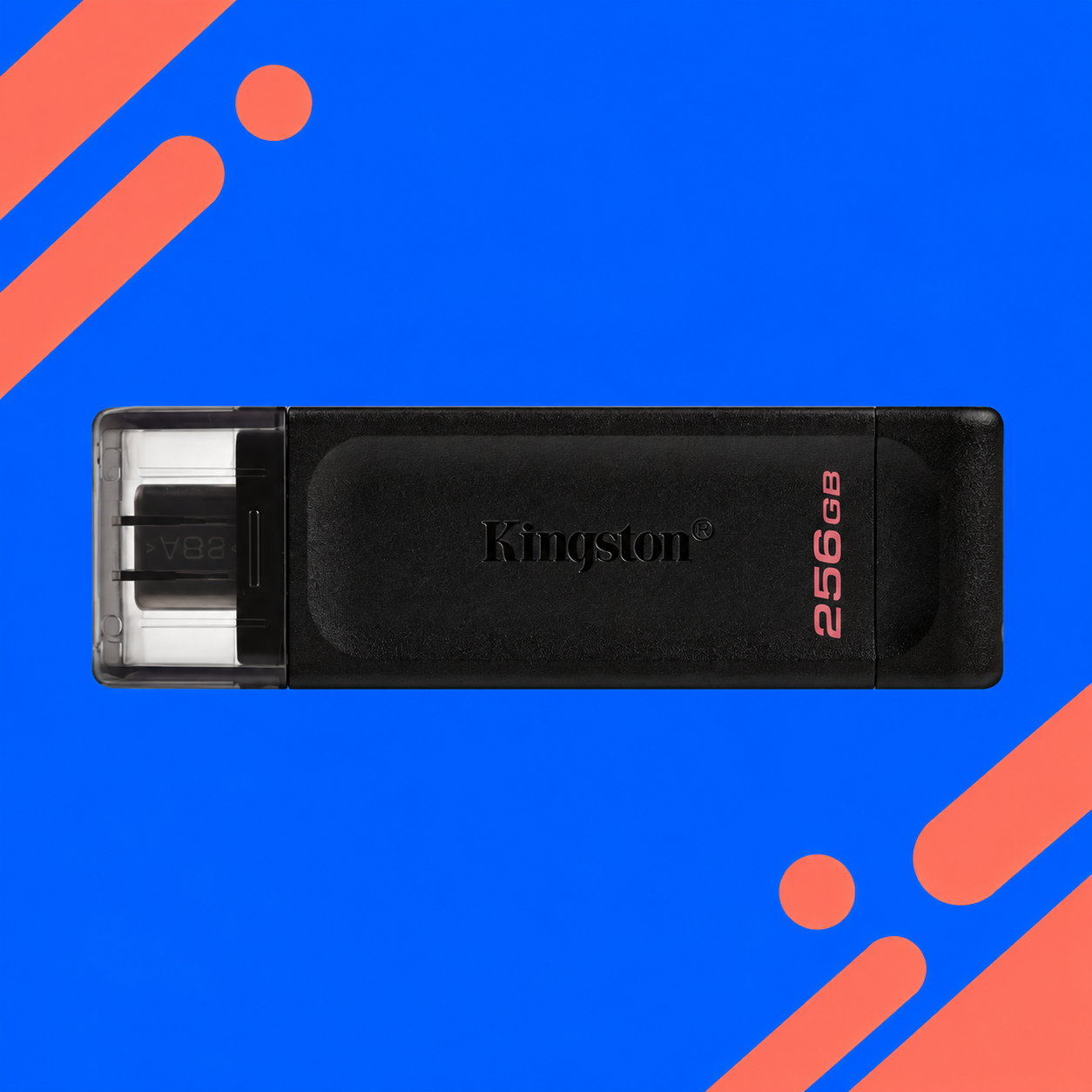 Ilustração gerada por IA de Kingston DataTraveler 70 256 GB