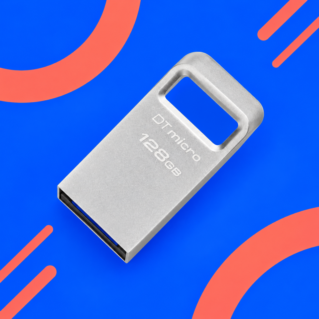 Ilustração gerada por IA de Kingston DataTraveler Micro 128 GB