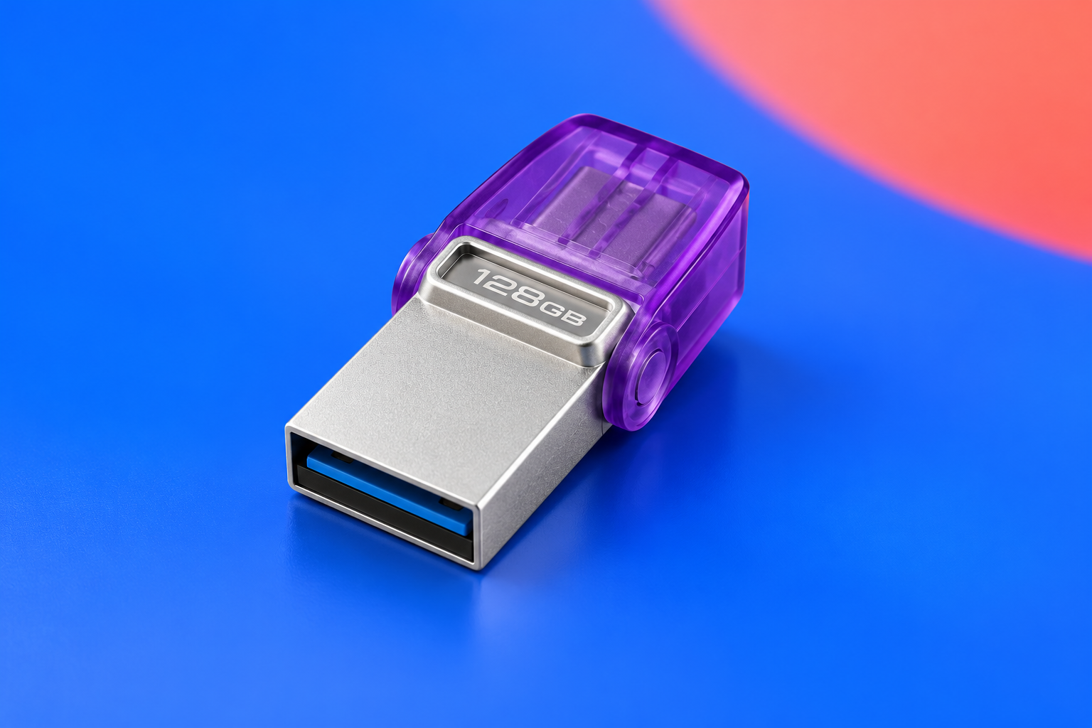 Ilustração gerada por IA de Kingston DataTraveler microDuo 3C G3 128 GB