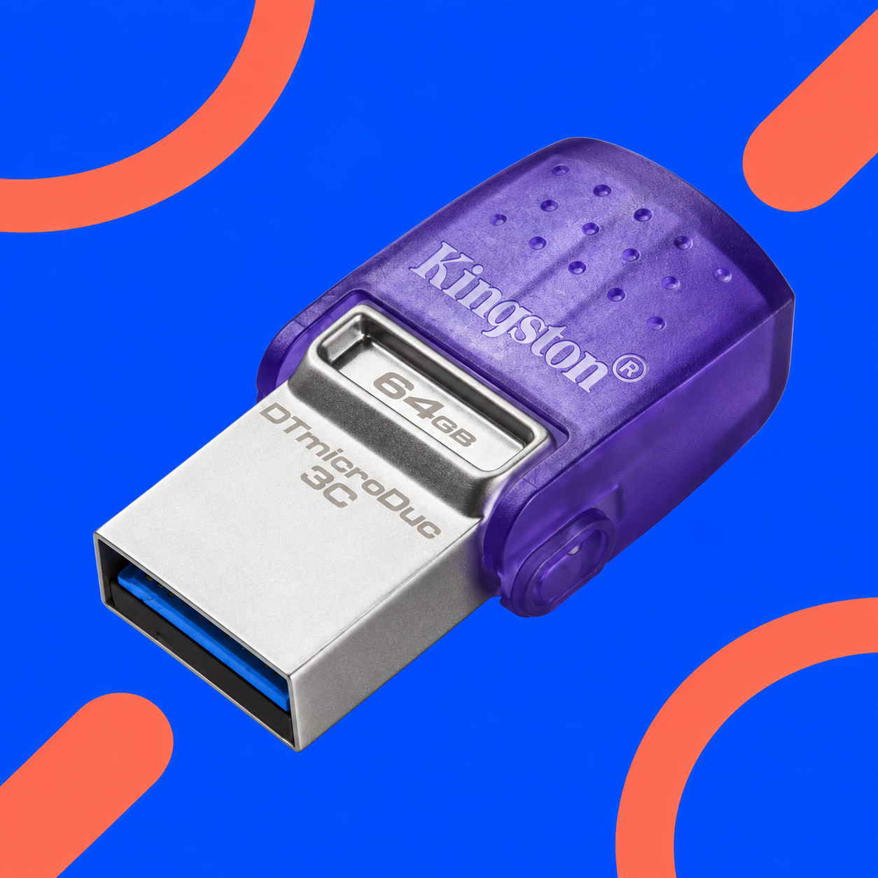 Ilustração gerada por IA de Kingston DataTraveler microDuo 3C G3 64 GB