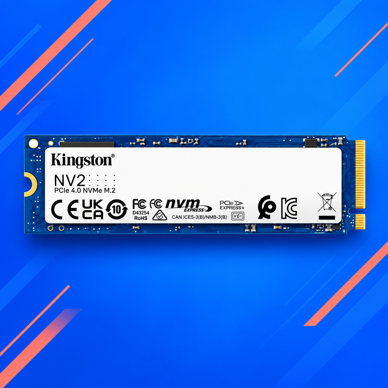 Ilustração gerada por IA de Kingston NV2 250 GB