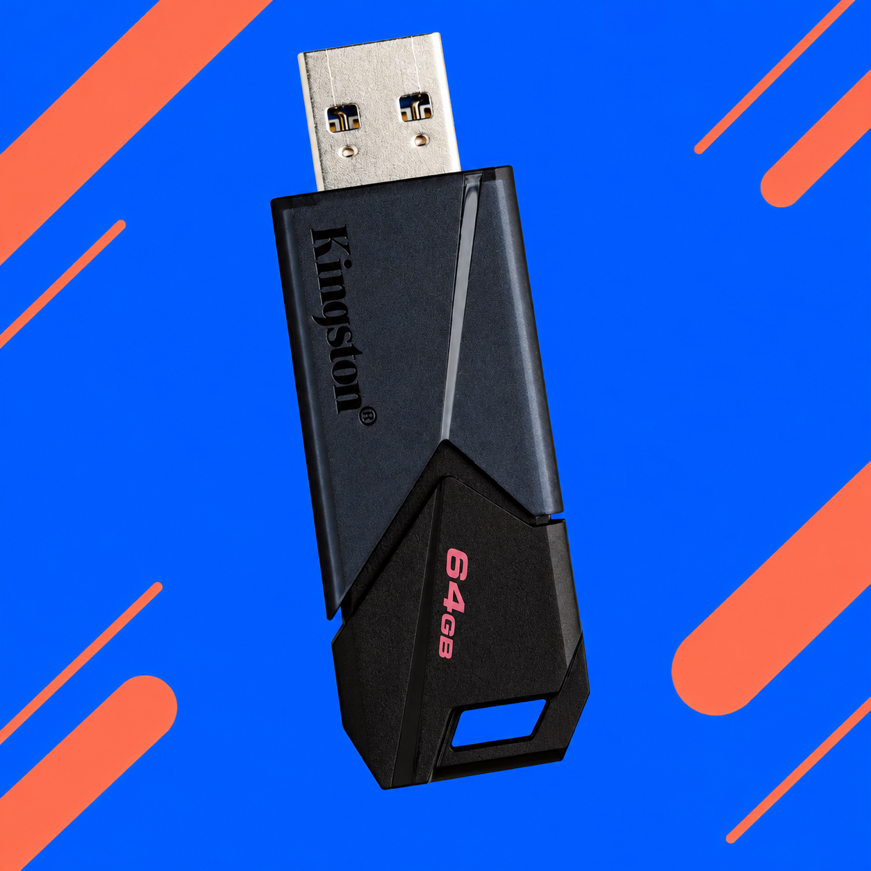 Ilustração gerada por IA de Kingston DataTraveler Exodia Onyx 64 GB