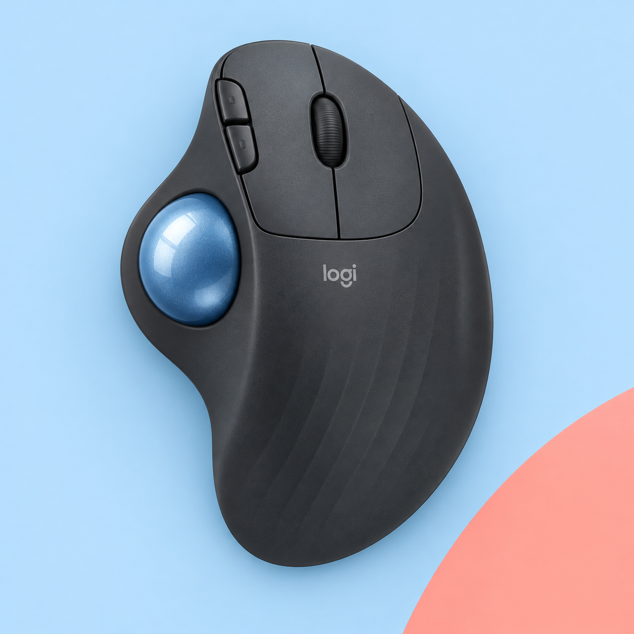 Ilustração gerada por IA de Logitech ERGO M575S grafite