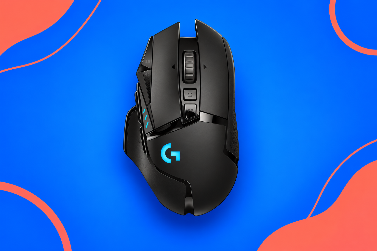 Ilustração gerada por IA de Logitech G502 LIGHTSPEED preto