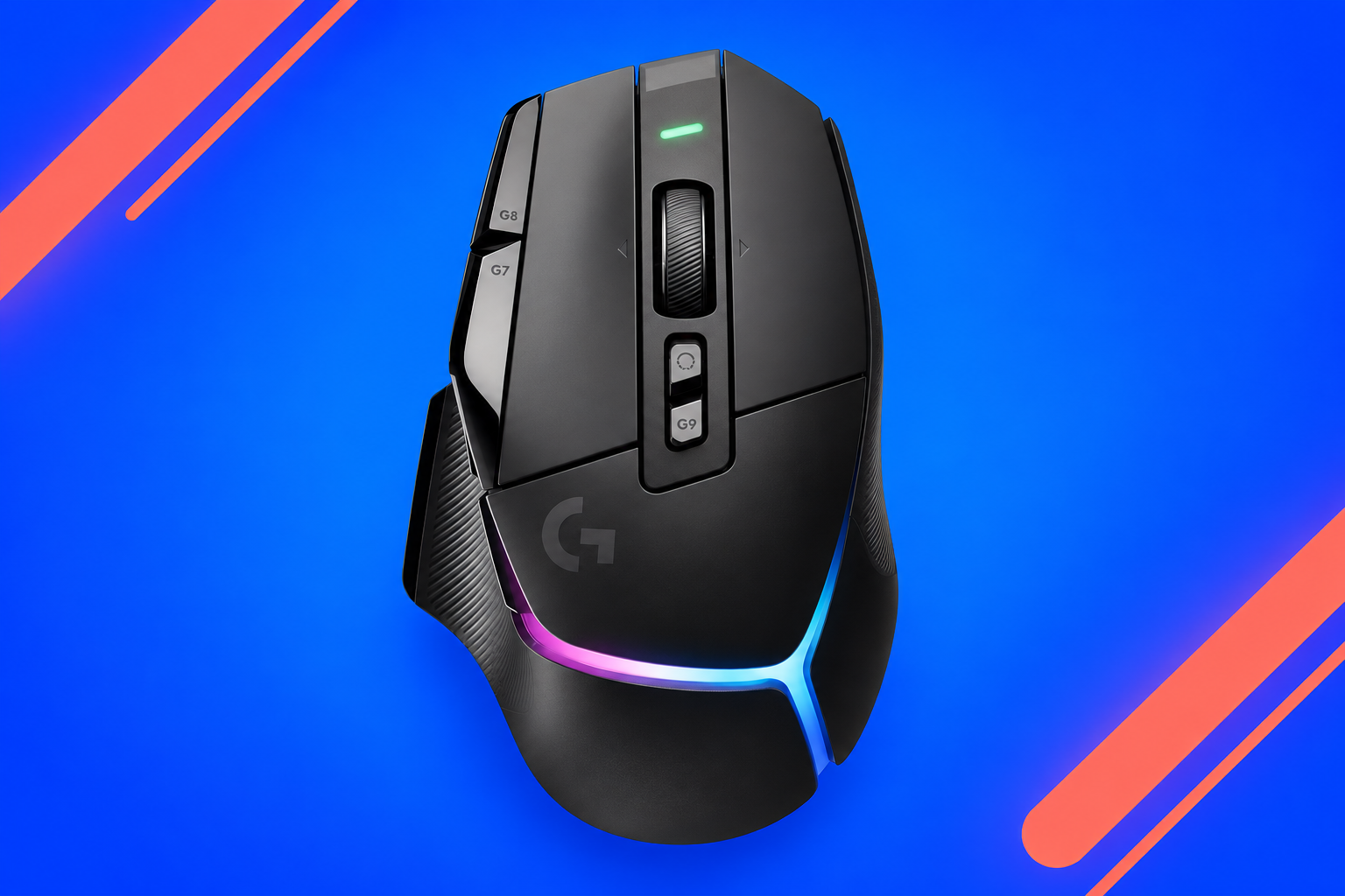Ilustração gerada por IA de Logitech G502 X PLUS preto