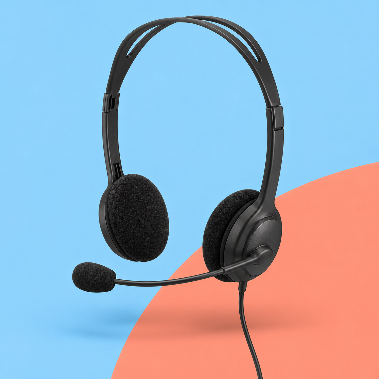 Ilustração gerada por IA de Logitech H111 preto
