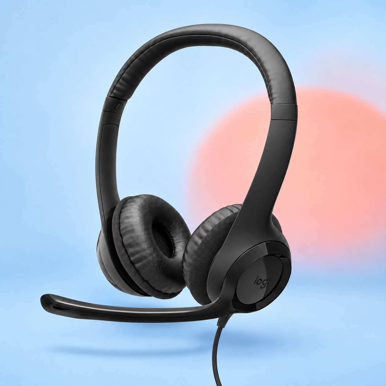 Ilustração gerada por IA de Logitech H390 USB-A preto