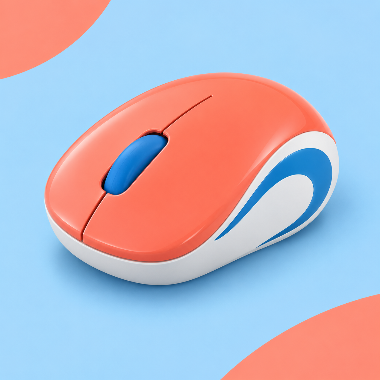 Ilustração gerada por IA de Logitech M187 Coral