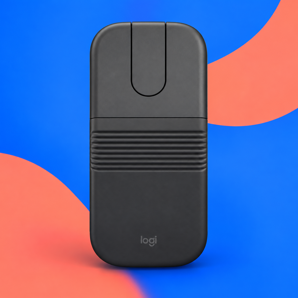 Ilustração gerada por IA de Logitech Mobi Fold grafite