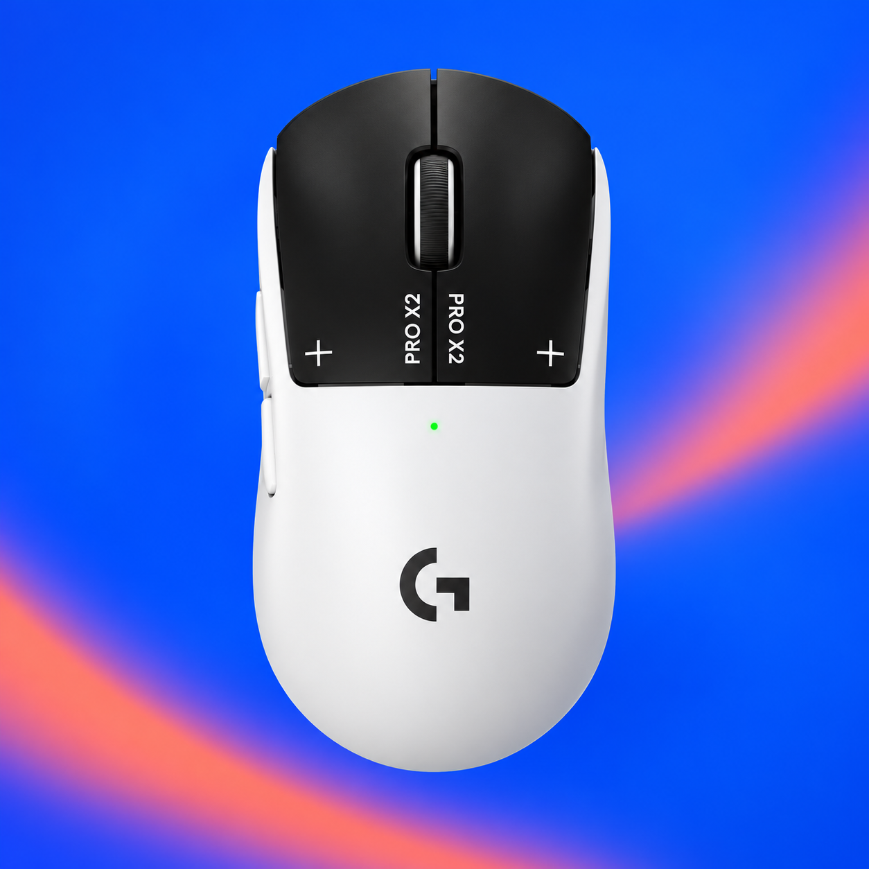 Ilustração gerada por IA de Logitech PRO X2 SUPERSTRIKE preto e branco