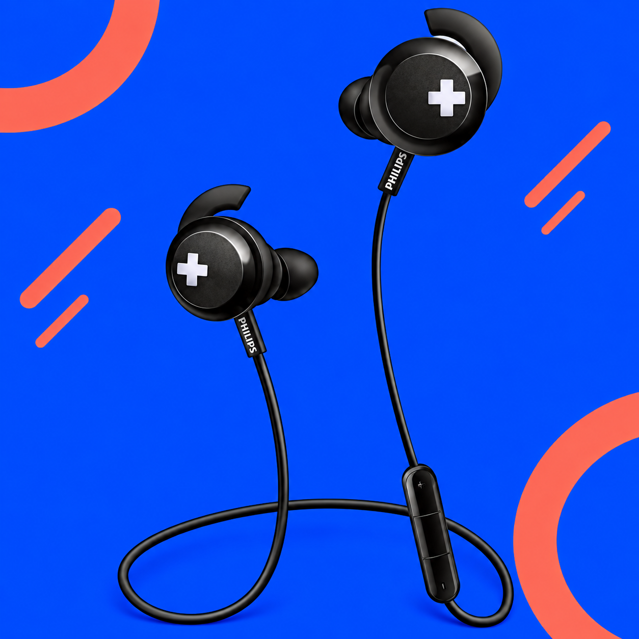 Ilustração gerada por IA de Philips SHB4305BK