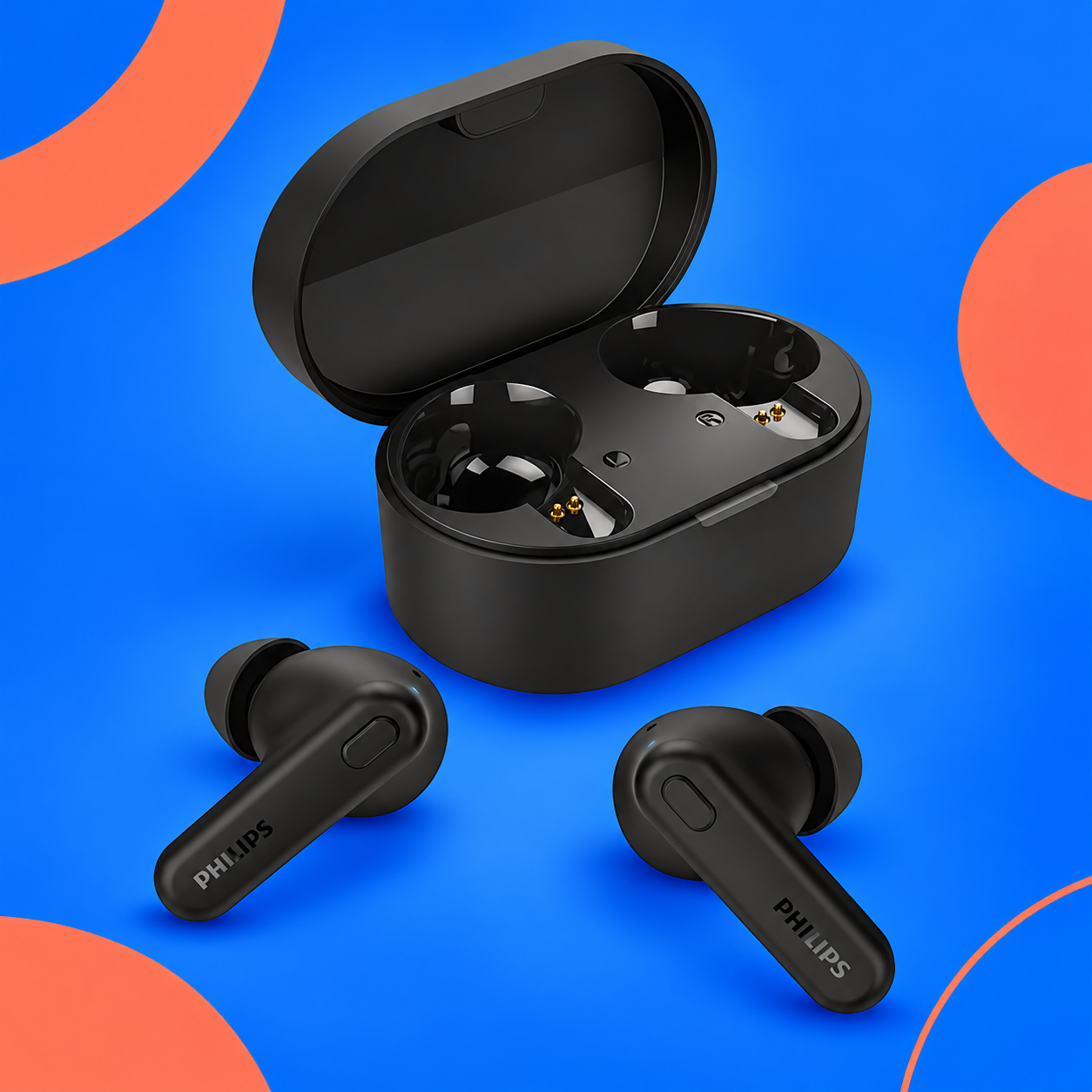 Ilustração gerada por IA de Philips TAT1108BK/00 preto
