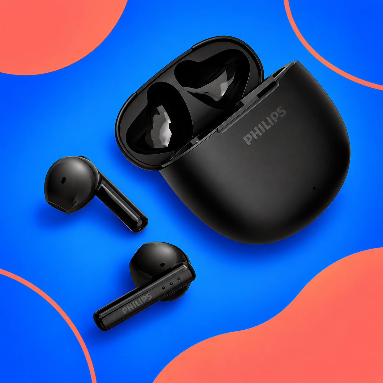 Ilustração gerada por IA de Philips TAT1139BK/00 preto