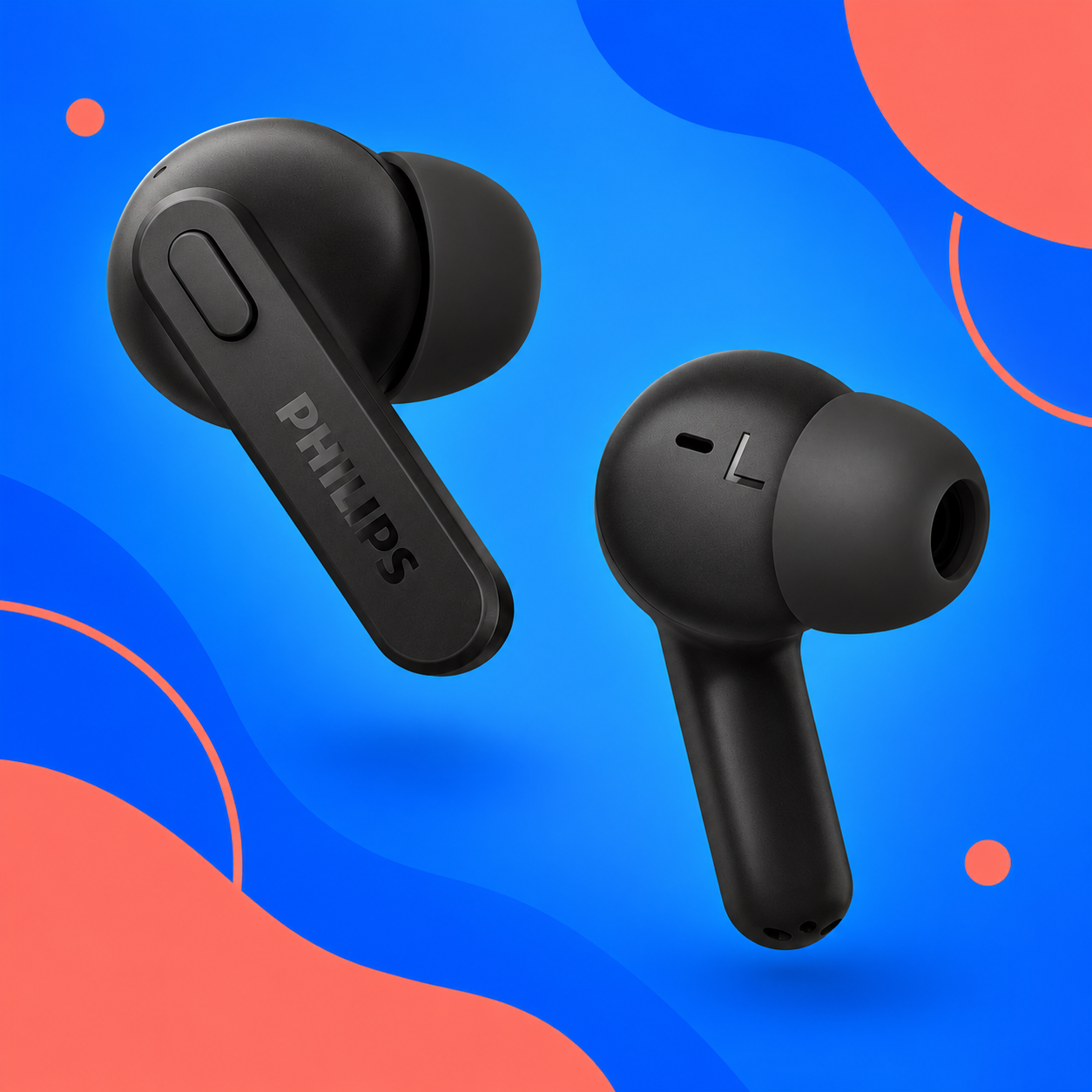 Ilustração gerada por IA de Philips TAT2206BK/00 preto