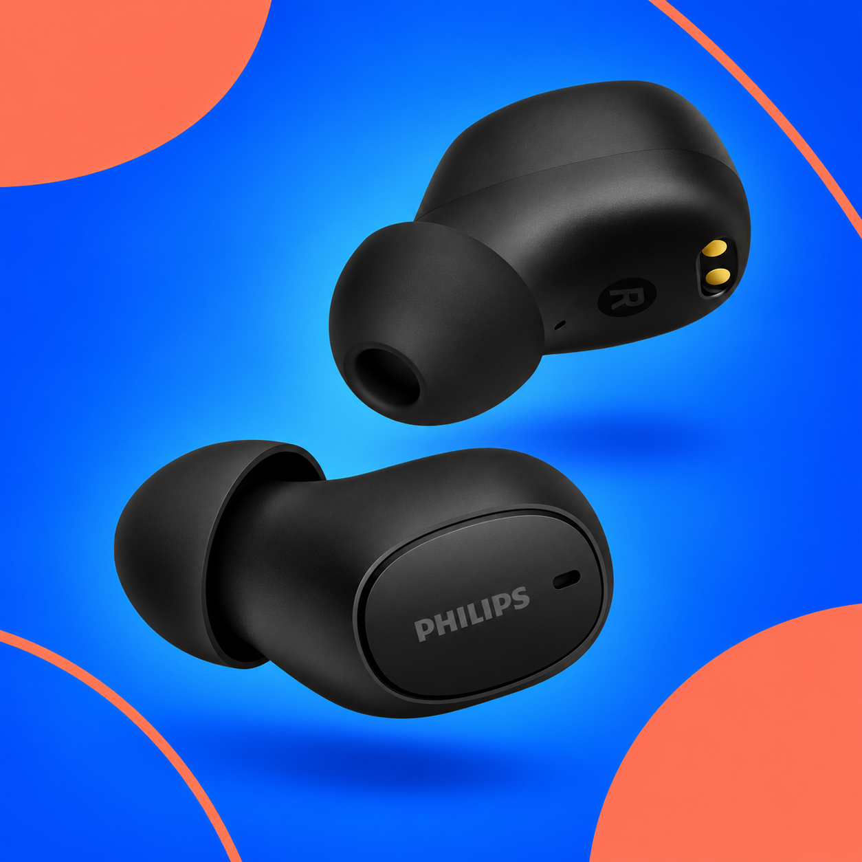 Ilustração gerada por IA de Philips TAT2500BK/00 preto