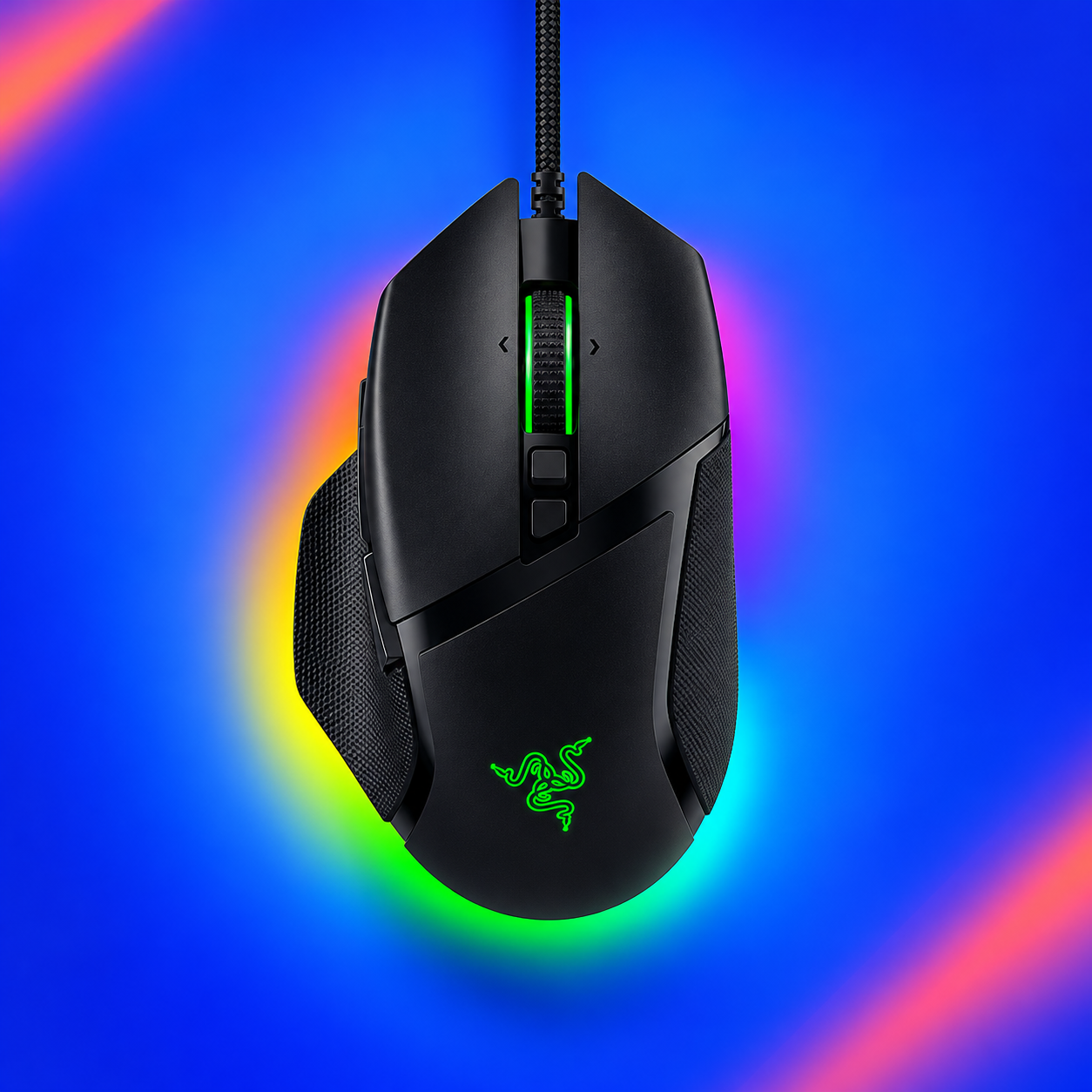 Ilustração gerada por IA de Razer Basilisk V3 35K preto
