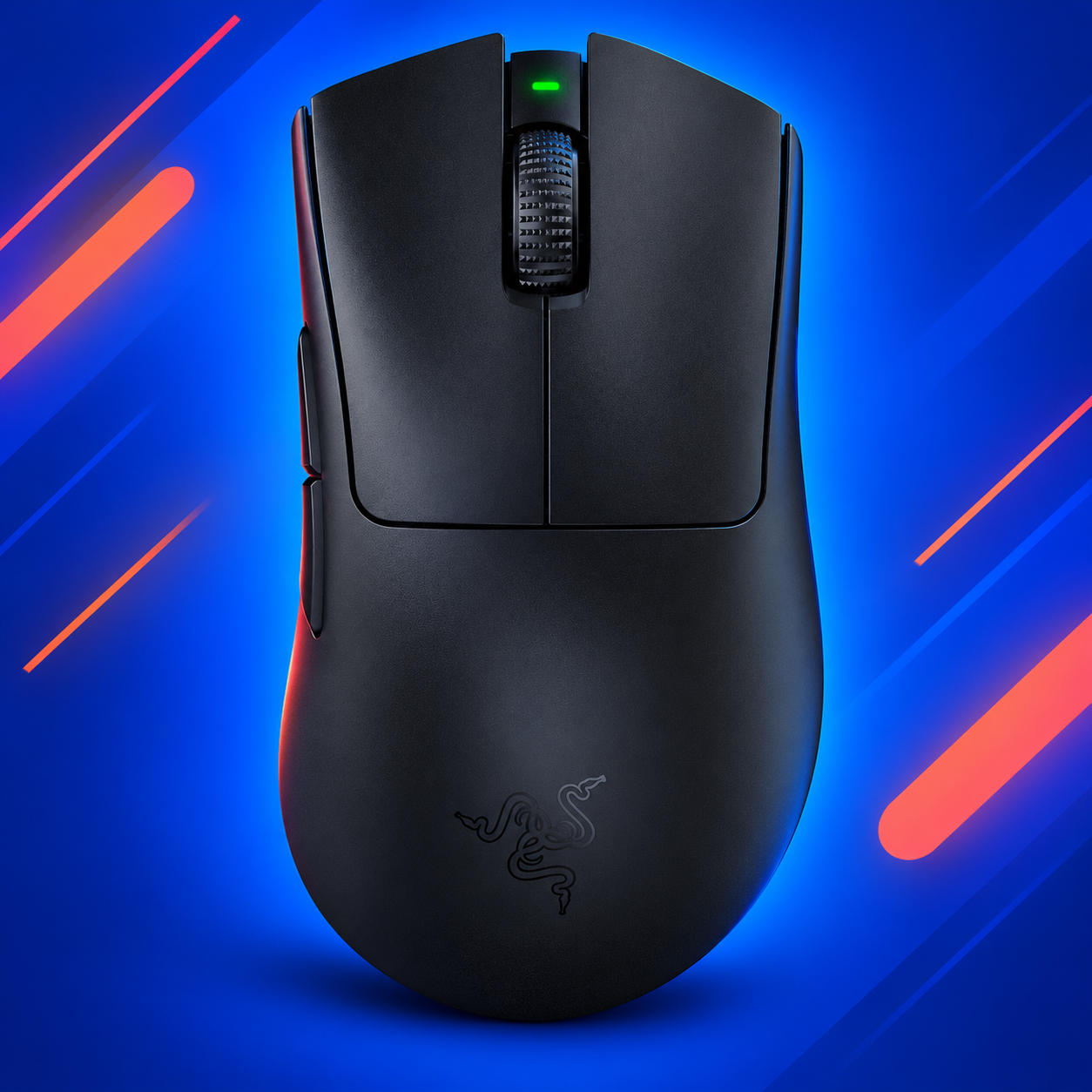 Ilustração gerada por IA de Razer DeathAdder V3 Pro preto