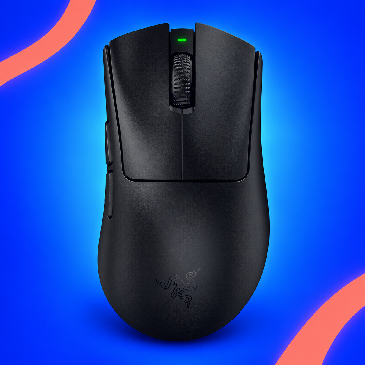 Ilustração gerada por IA de Razer DeathAdder V4 Pro preto