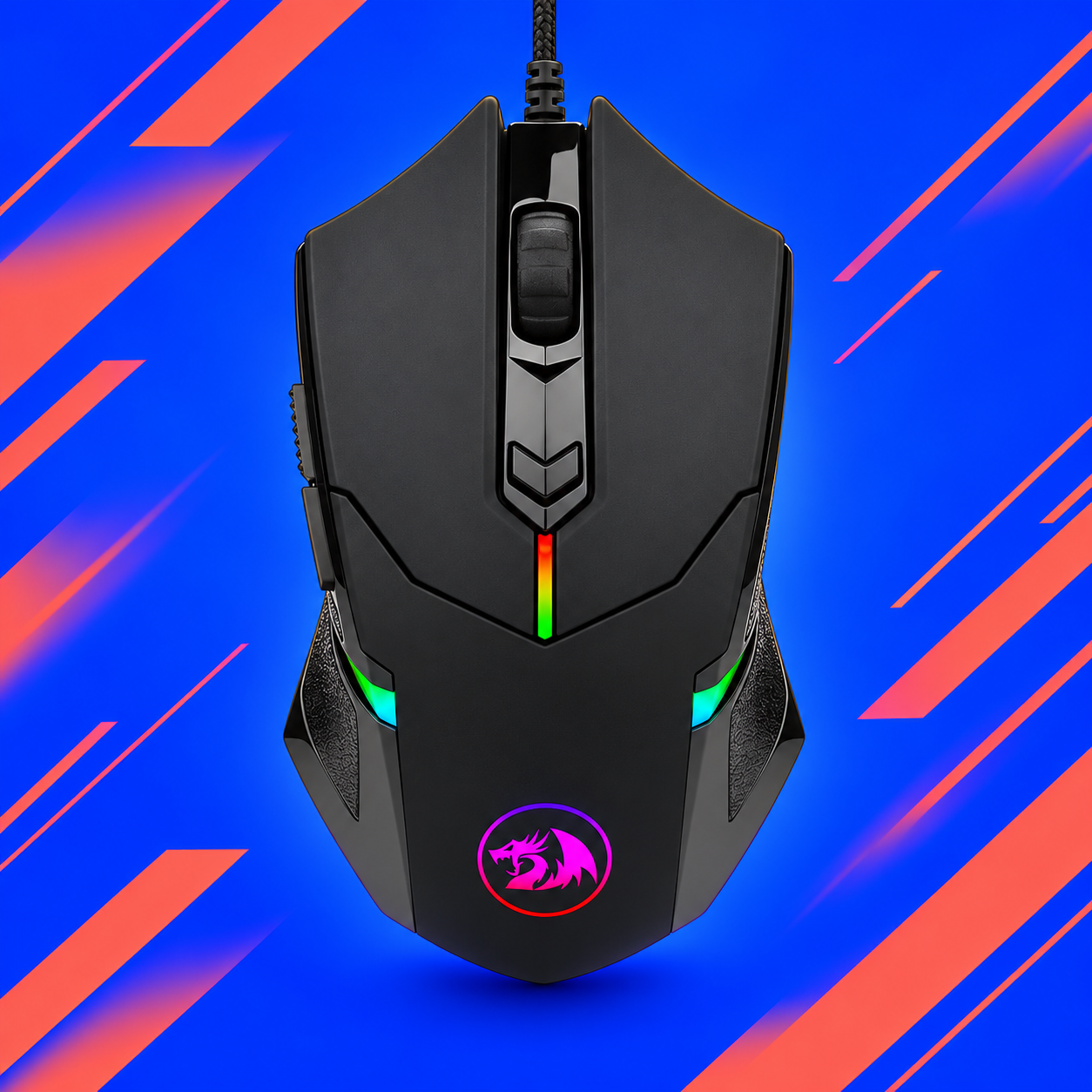 Ilustração gerada por IA de Redragon Centrophorus 2 preto
