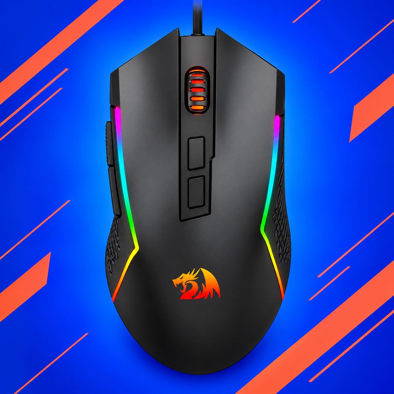 Ilustração gerada por IA de Redragon Trident Lite preto