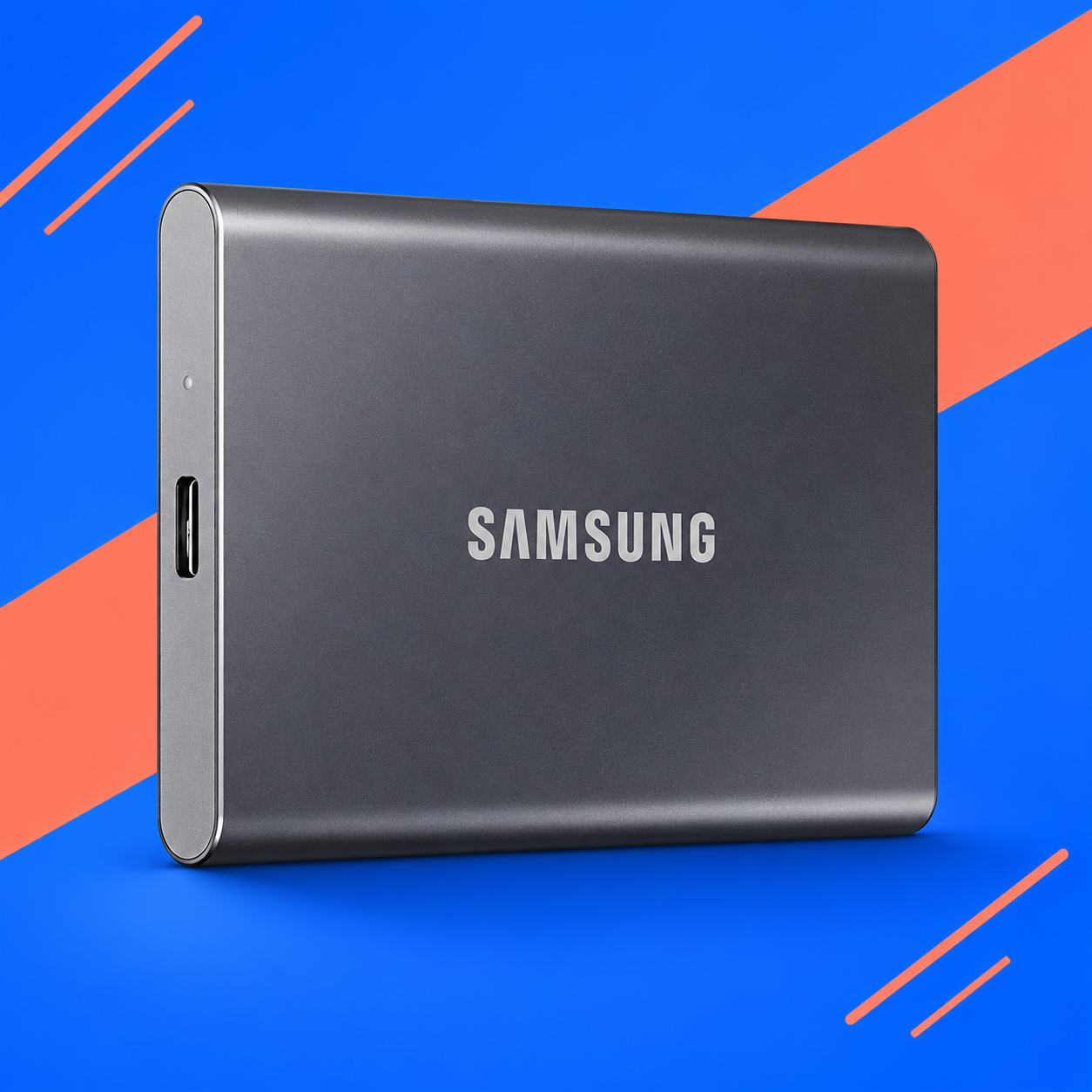 Ilustração gerada por IA de Samsung T7 1 TB