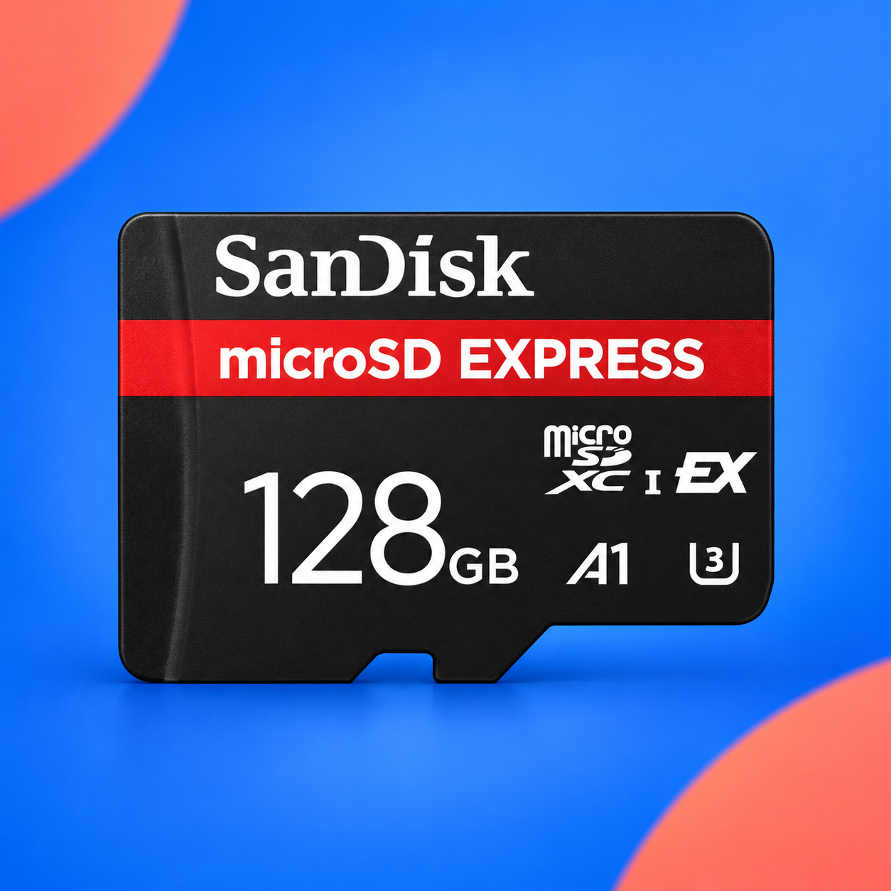 Ilustração gerada por IA de SanDisk microSD Express 128 GB